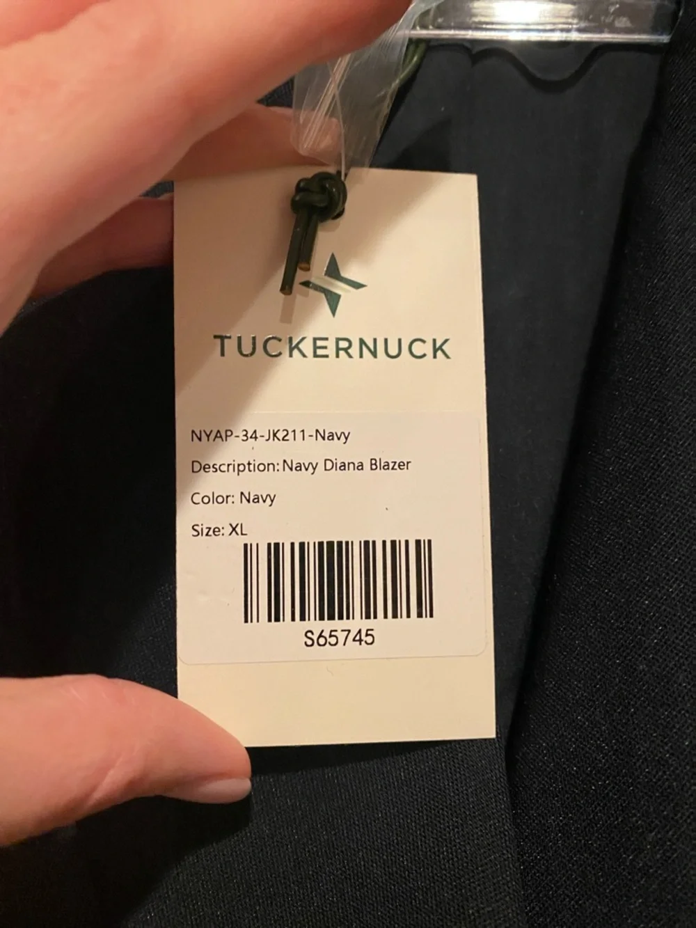 Tuckernuck Navy Diana Blazer. - Picture 4 of 8